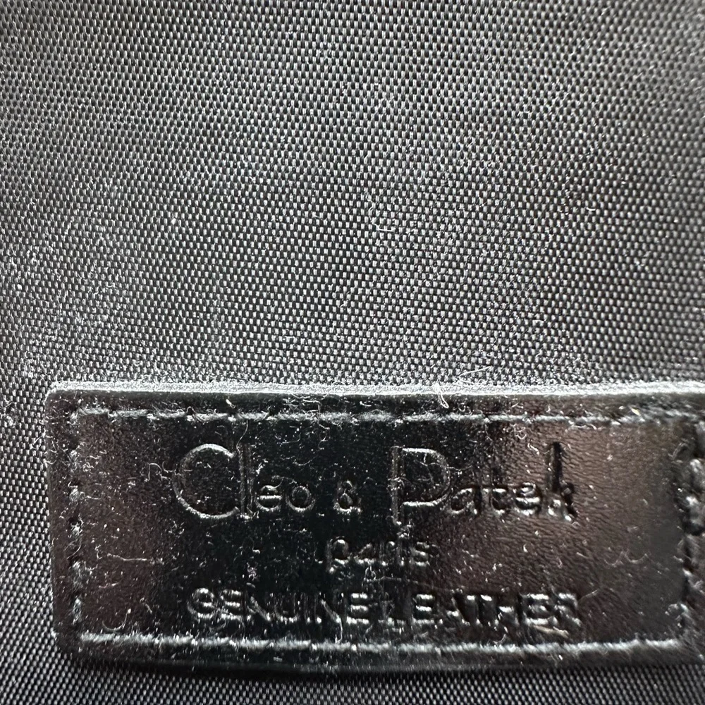 Cleo & Patek Classic Black Leather Shoulder Bag 🌷 from London UK - Picture 3 of 9